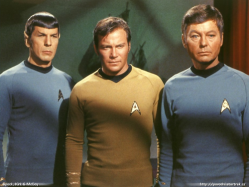 Star Trek's trio - Spock, Kirk and McCoy